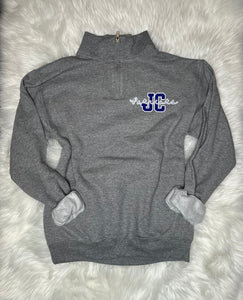 JC Quarter Zip Blue Print