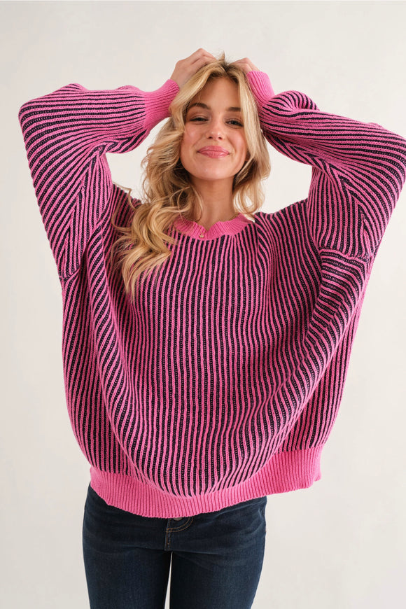 And The Why Neon Knit Sweater