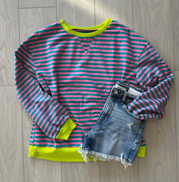 Watermelon Stripe Top