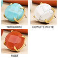 Natural Stone Studs