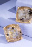 Semi Stone Stud Earrings