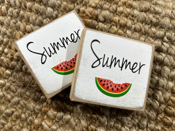 Summer Block Decor