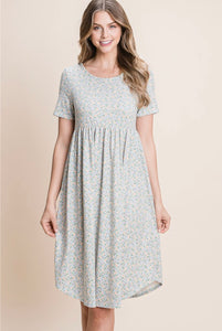 Daisy Floral Print Dress
