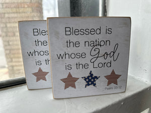 Blessed Is The Nation Decor