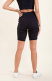 ‘Mono B’ Textured Stucco Black Highwaist Biker Short