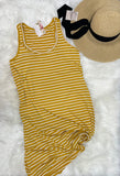 Mustard Striped Dress