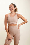 ‘Mono B’ Sand Textured Stucco Sports Bra