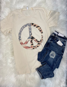 Peace, Love, America Graphic Tee