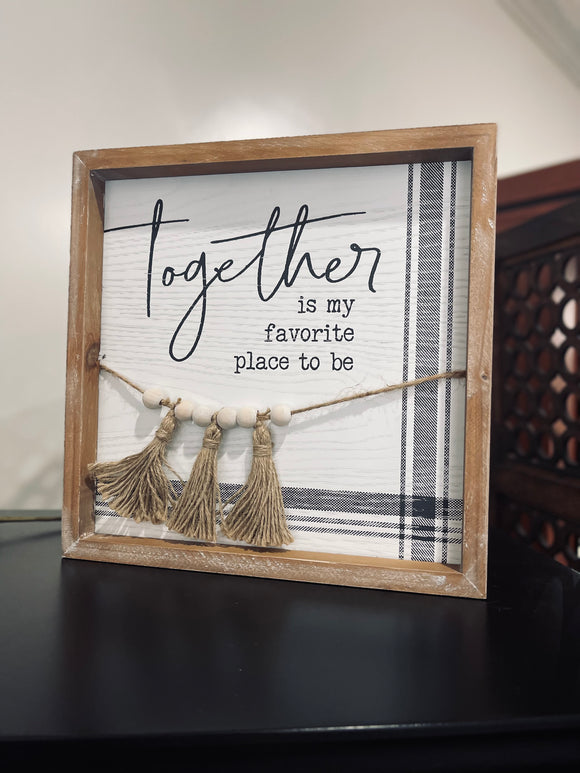 Together Beaded Sign