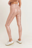 ‘Mono B’ Leopard Foil Shimmer Highwaist Leggings