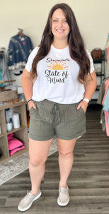 Casual Drawstring Shorts with Pockets