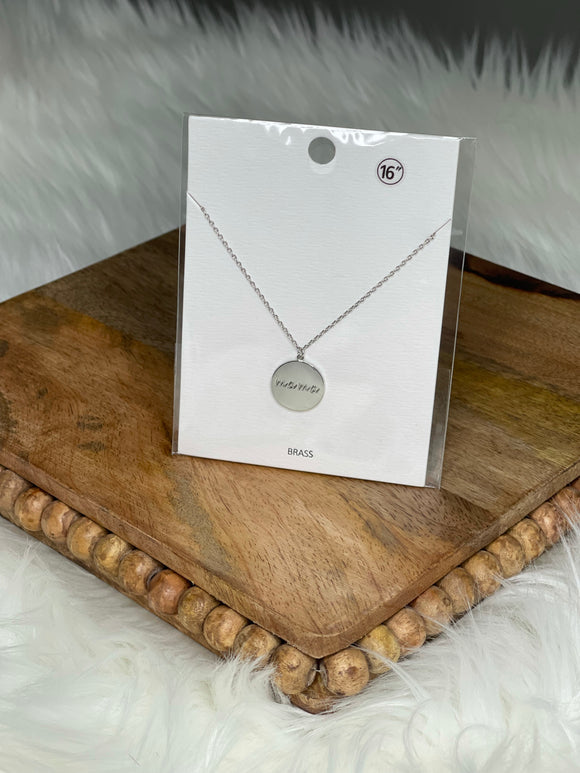 Mama Coin Pendant Necklace